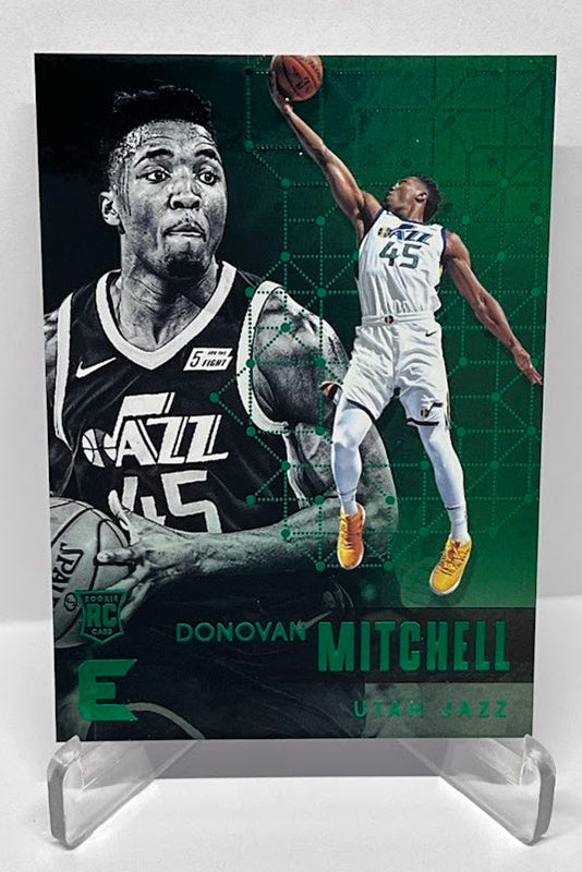 2017-18 Panini Essentials Green RC Donovan Mitchell Utah Jazz #149