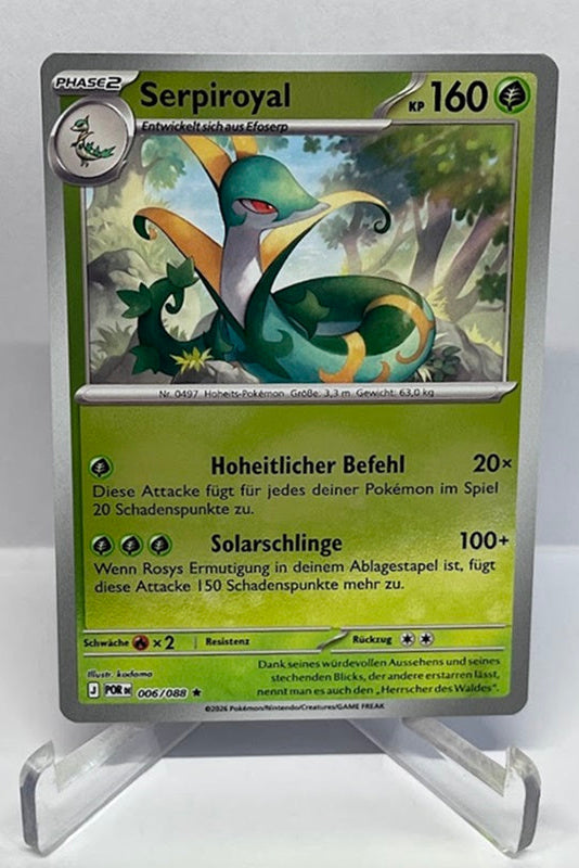 Pokemon Optimale Ordnung Serpiroyal 006/088 Holo Deutsch #99
