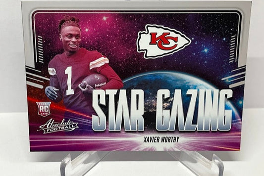 2024 Panini Absolute Star Gazing RC Xavier Worthy Kansas City Chiefs *3