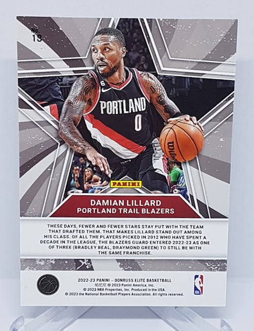 2022-23 Panini Elite Star Status Damian Lillard Portland #18