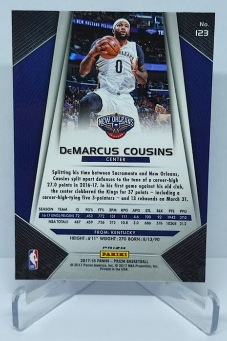 2017-18 Panini Prizm Hyper Prizm DeMarcus Cousins Pelicans #123