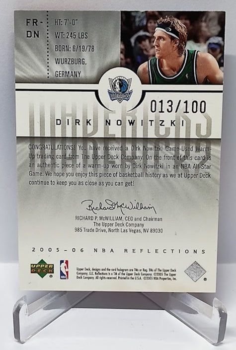 2005-06 Upper Deck Fabric Reflections Dirk Nowitzki Mavericks 013/100