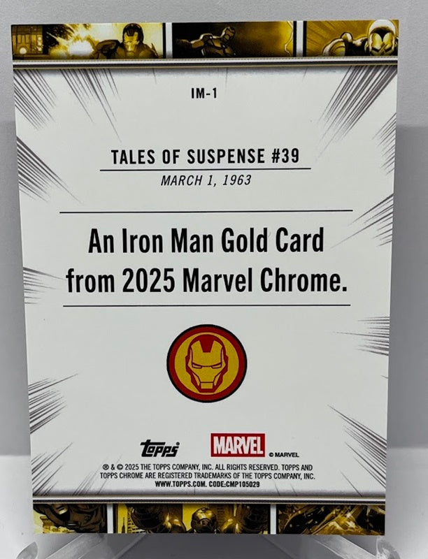 2025 Topps Chrome Marvel Iron Man Gold Tales of Suspense #39 1963 #1 *7