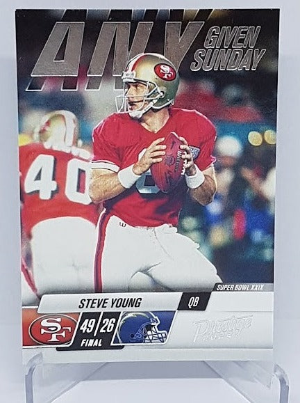 2022 Panini Prestige ANY Given Sunday Steve Young 49ers #8