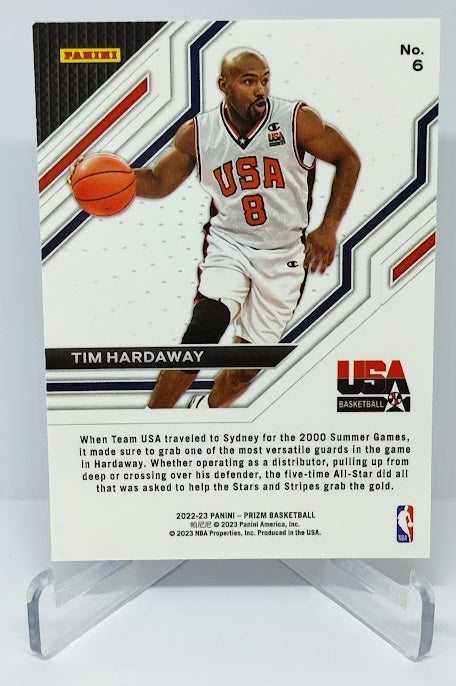 2022-23 Panini Prizm Team USA Tim Hardaway #6