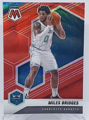 2020-21 Panini Mosaic TMall Red Wave Prizm Miles Bridges Hornets #90