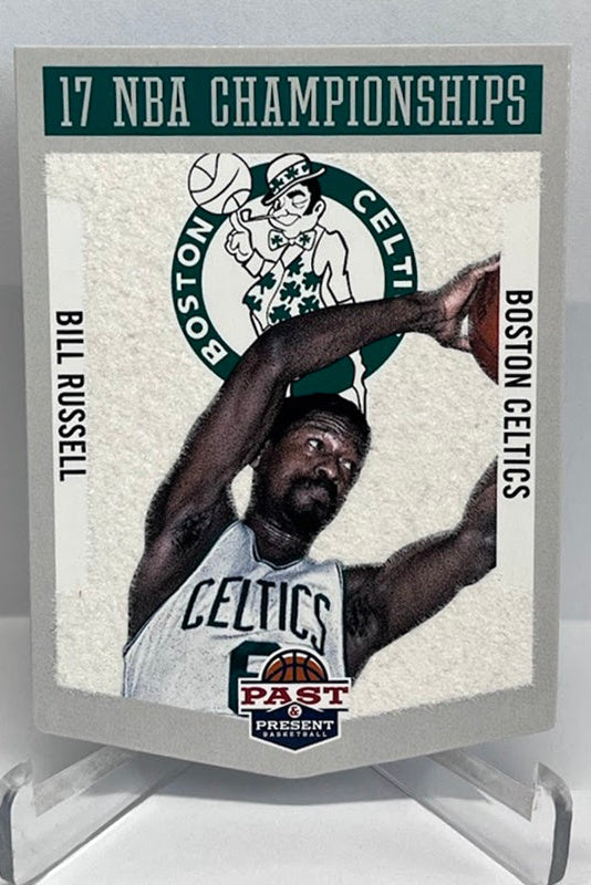 2012-13 Panini Past & Present Winning Touch Banners Bill Russell Celtics #19