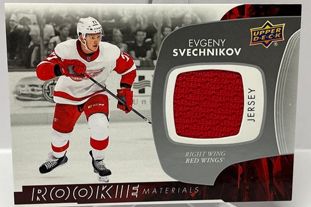 2017-18 Upper Deck Rookie Materials Jersey Evgeny Svechnikov Red Wings *4