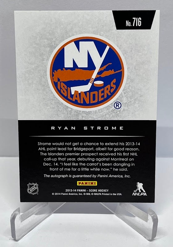 2013-14 Panini Score Hot Rookies RC Ryan Strome New York Islanders #716