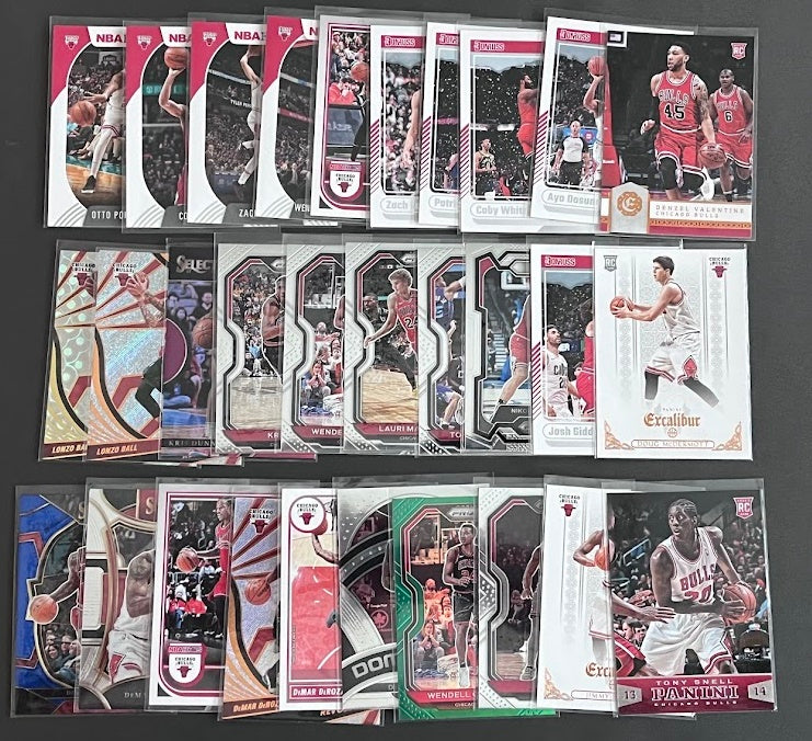 30 Card Team Lot CHICAGO BULLS Rookies & Veterans A