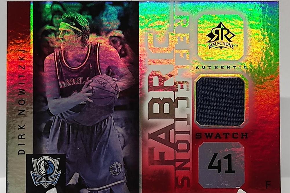 2005-06 Upper Deck Fabric Reflections Dirk Nowitzki Mavericks 013/100