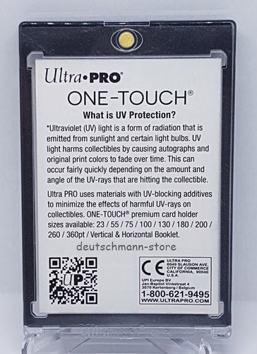 1x Ultra Pro BLACK Border One Touch Magnetic Card Holder 35pt