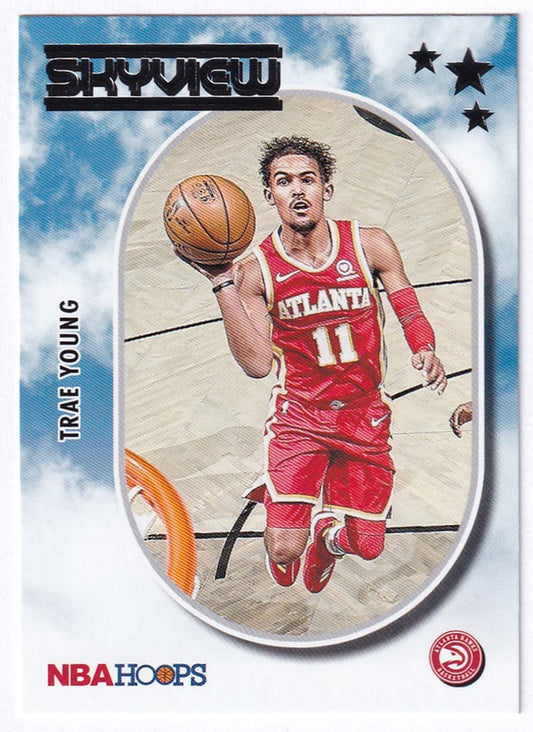 2021-22 Panini Hoops Skyview Trae Young Hawks #16