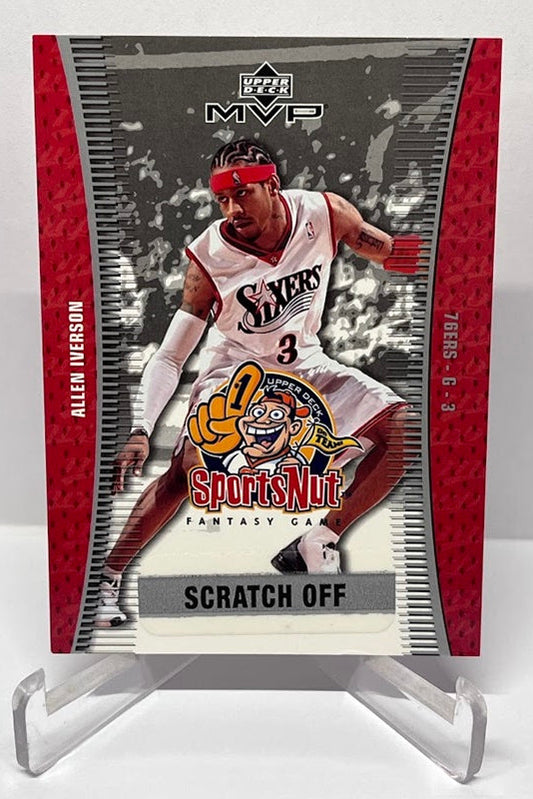 2003 Upper Deck Scratch Off Sports Nut Allen Iverson Philadelphia 76ers #59
