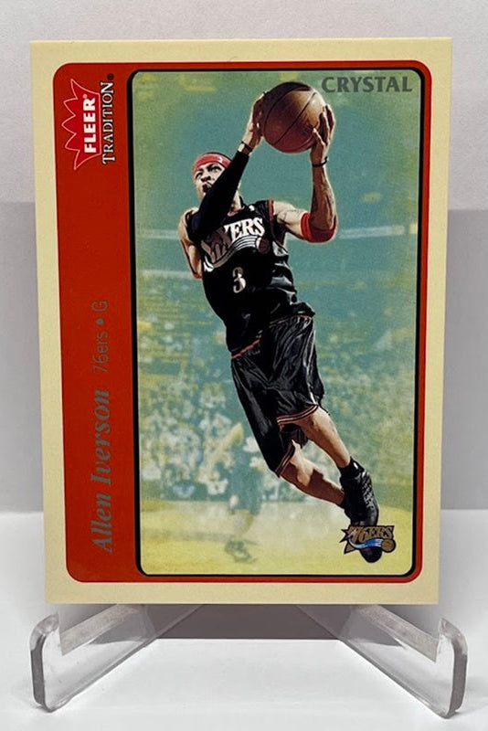 2004-05 Fleer Tradition Crystal Allen Iverson 76ers #75 Missing Serial Number