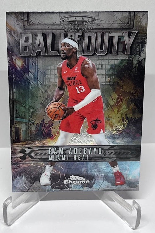 2025-26 Topps Chrome Ball Of Duty Bam Adebayo Miami Heat
