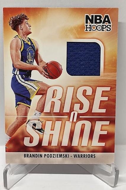 2023-24 Panini Hoops Rise N Shine Brandin Podziemski Warriors