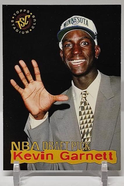 1995 Topps Stadium Club NBA Draft Pick Kevin Garnett Minnesota *2