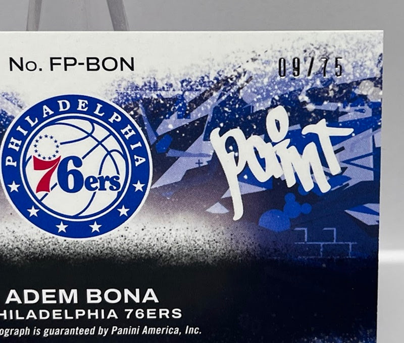 2024-25 Panini Court Kings Fresh Paint RC Adem Bona 76ers 09/75