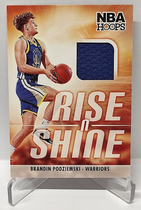 2023-24 Panini Hoops Rise N Shine Brandin Podziemski Warriors