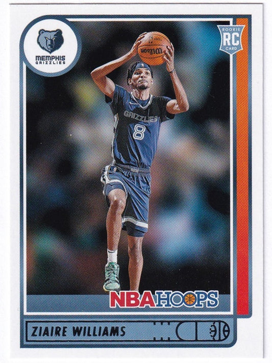 2021-22 Panini Hoops RC Ziaire Williams Grizzlies #211