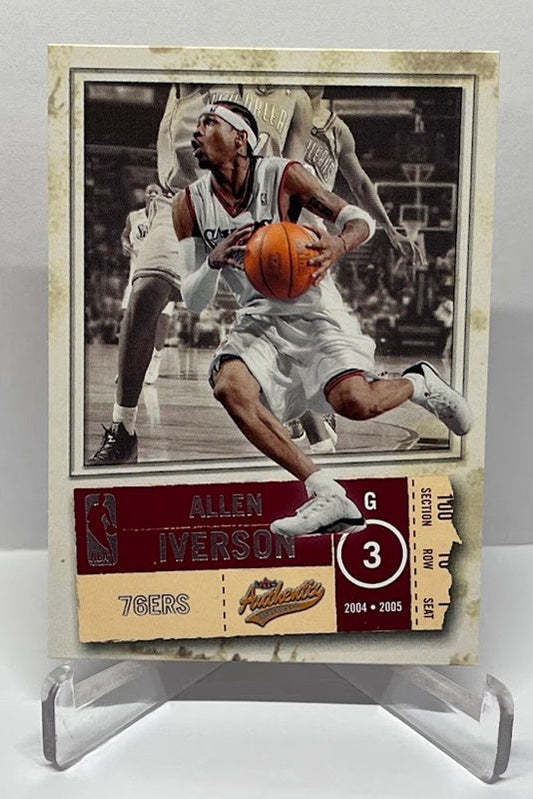 2004-05 Fleer Authentix Allen Iverson Philadelphia 76ers #1
