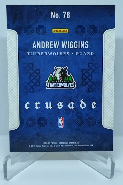 2015-16 Panini Excalibur Crusade Camo Andrew Wiggins Minnesota #78