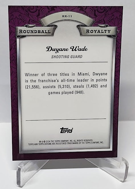 2024 Topps Chrome Roundball Royalty Dwyane Wade