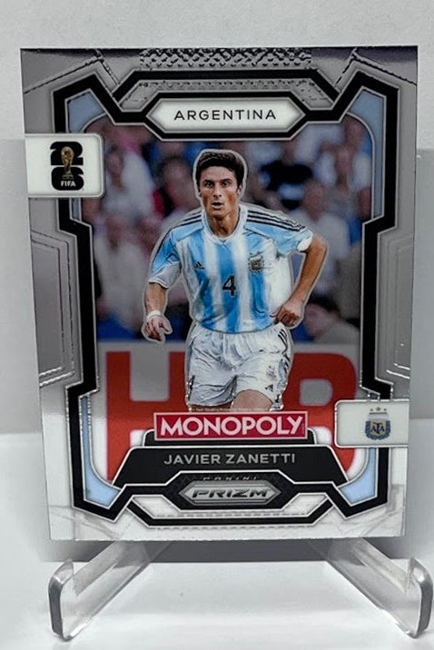 2026 Panini Monopoly Prizm FIFA World Cup Javier Zanetti Argentina #5