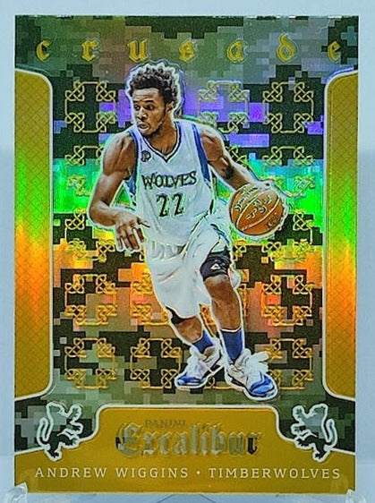 2015-16 Panini Excalibur Crusade Camo Andrew Wiggins Minnesota #78