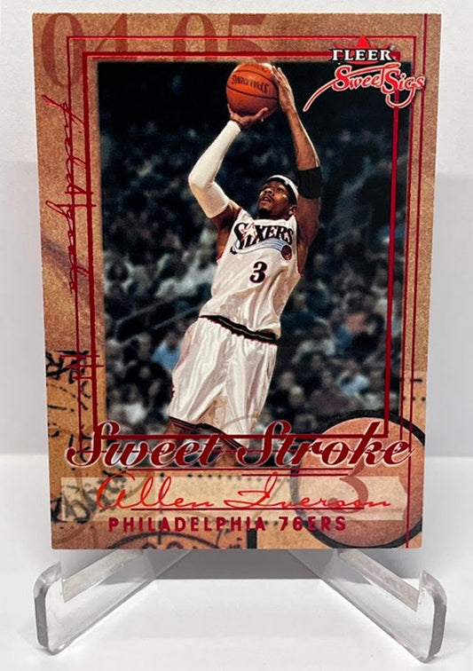 2004-05 Fleer Sweet Sigs Sweet Stroke Allen Iverson Philadelphia 76ers #3