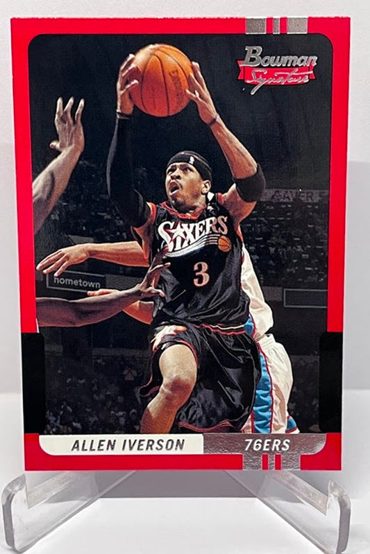2004 Topps Bowman Signature Allen Iverson Philadelphia 76ers #40