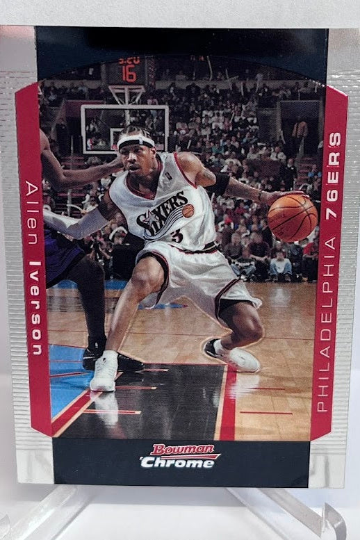 2004 Topps Bowman Chrome Draft Picks & Prospects Allen Iverson 76ers #33