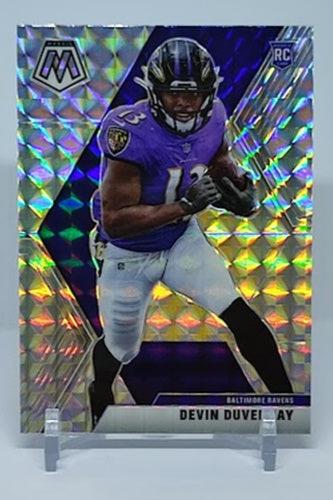 2020 Panini Mosaic Prizm RC Devin Duvernay Ravens #232 *1