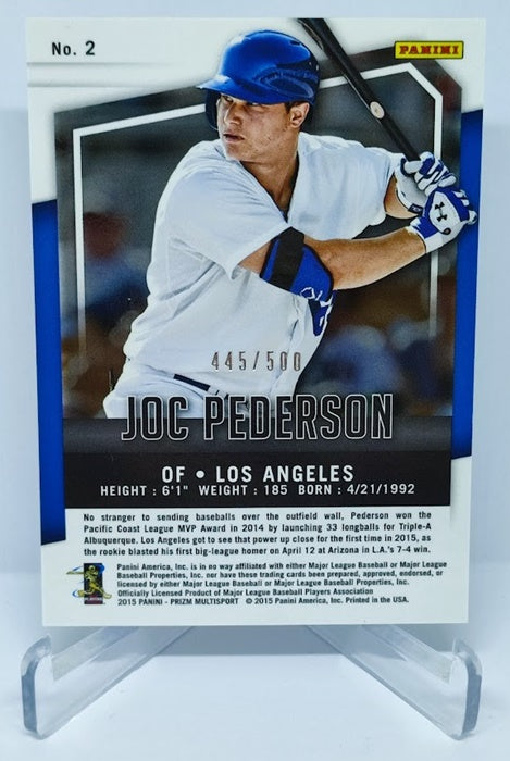 2015 Panini Prizm Multisport RC Joc Pederson Los Angeles 445/500 #2