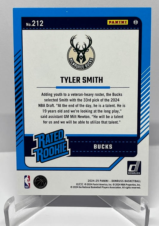 2024-25 Panin Donruss Blue Fireworks Rated Rookie Tyler Smith Bucks 47/85 #212 *6
