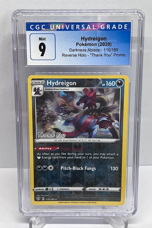 Pokemon Darkness Ablaze Hydreigon Thank You 110/189 Promo CGC 9 #99