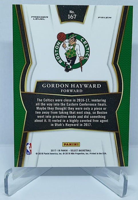 2017-18 Panini Select Prizm Gordon Hayward Celtics #167