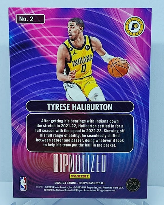 2023-24 Panini Hoops Hipnotized Holo Tyrese Haliburton Pacers #2