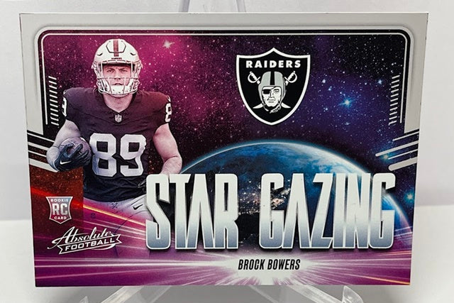 2024 Panini Absolute Star Gazing RC Brock Bowers Raiders *3