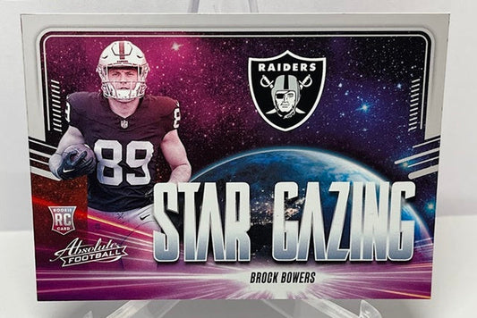 2024 Panini Absolute Star Gazing RC Brock Bowers Raiders *3