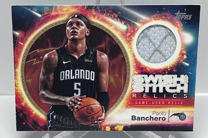 2025 Topps Swish And Stitch GU Paolo Banchero Orlando Magic