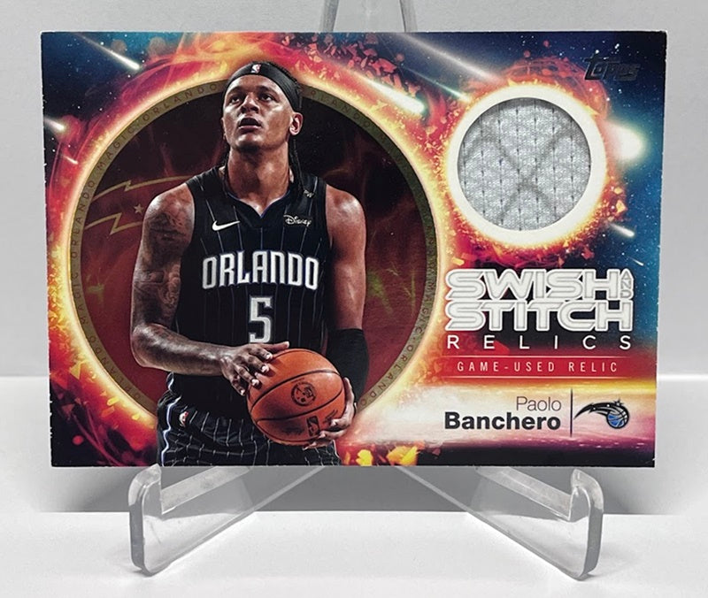 2025 Topps Swish And Stitch GU Paolo Banchero Orlando Magic