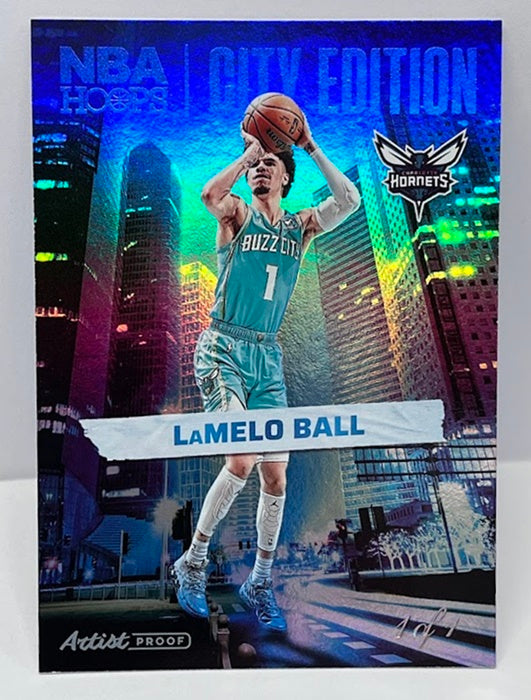 2024-25 Panini Hoops City Edition Artist Proof Lamelo Ball Hornets #22 1/1