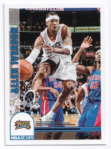 2022-23 Panini Hoops Tribute Allen Iverson 76ers #297