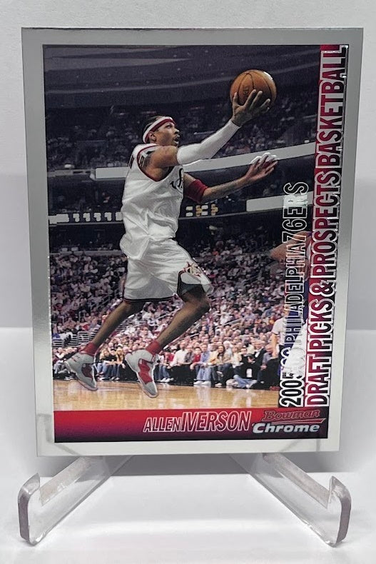 2005 Topps Chrome Draft Picks & Prospects Allen Iverson Philadelphia 76ers #100
