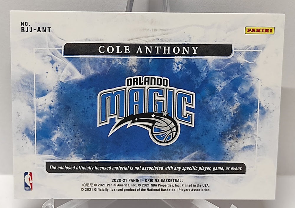 2020-21 Panini Origins Rookie Jumbo Jerseys RC Cole Anthony Magic 59/99