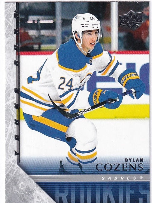 2020-21 Upper Deck Extended Series Young Guns Tribute Dylan Cozens Sabres T84