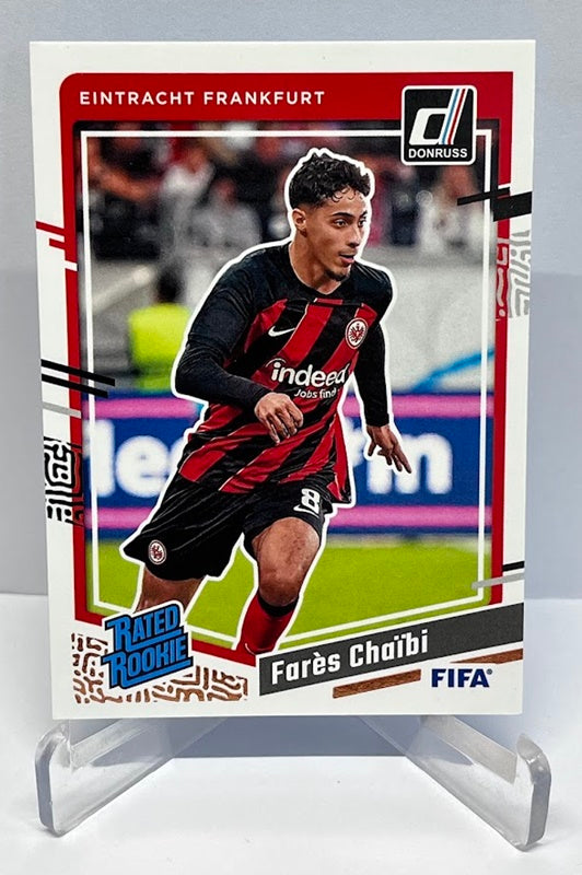 2023-24 Panini Donruss Rated Rookie Fares Chaibi Eintracht Frankfurt #197