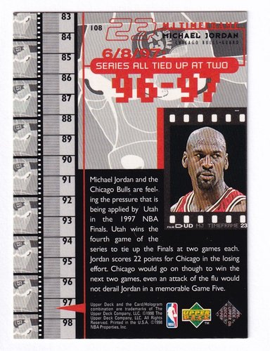 1998-99 Upper Deck Michael Jordan Bulls #108